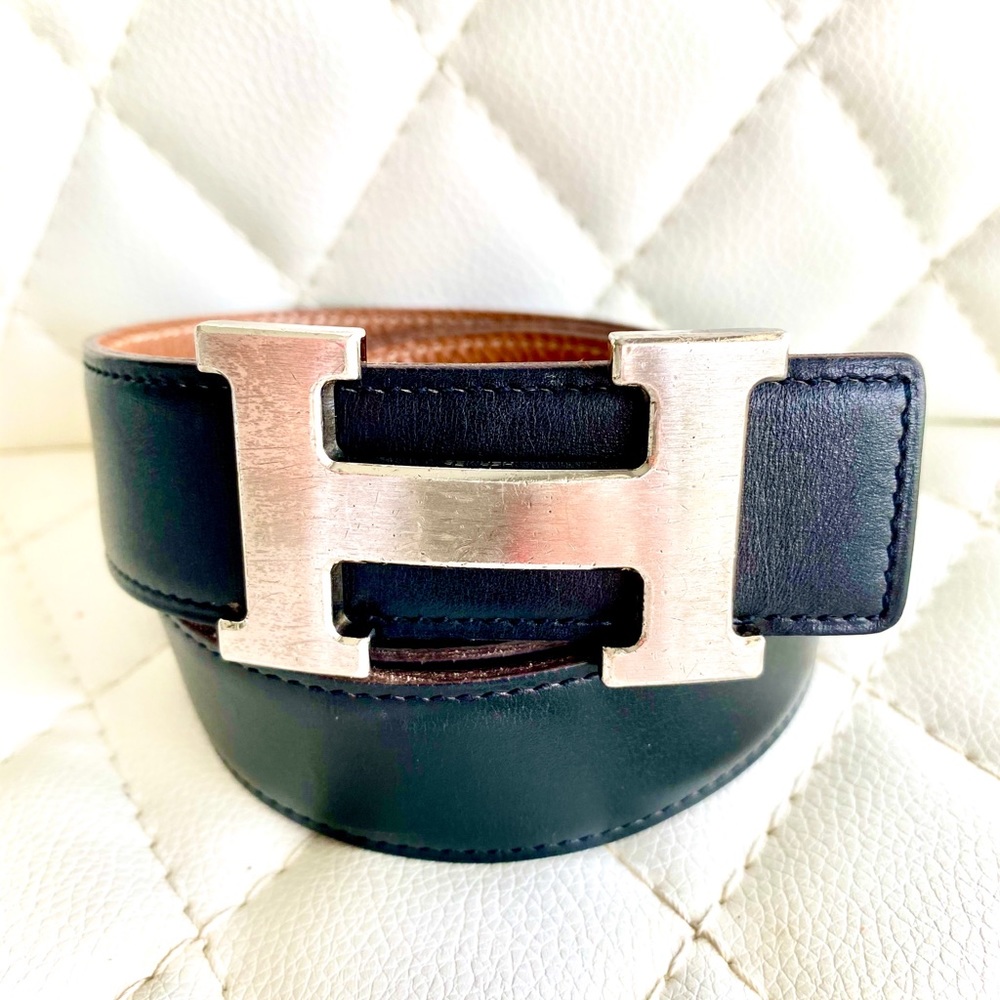 Constance belt buckle & Reversible leather strap